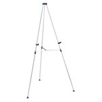 Nobo Telescopic Display Flipchart Easel with adjustable Tripod Stand, 12 kg Capacity, 105 x 78 x 945 mm, Grey