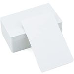 G2PLUS Blank White Cards - 100PCS Blank Playing Cards - Paper Message Marking Cards as Flashcards Bookmarks, Spelling Cards - 8.8x5.4CM