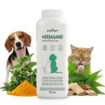 Earthzen Herbaguard Herbal Dusting Powder for Dogs & Cats | Anti Tick & Flea Powder for Pets | Relieves Itching, Skin Irritation & Minor Wounds | Natural Grooming Product for Dogs and Cats | 150g