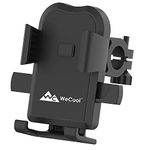 WeCool B1 Silicone Mobile Holder for Bikes Or Bike Mobile Holder for Maps and GPS Navigation, One Click Locking, Firm Gripping, Anti Shake and Stable Cradle Clamp with 360° Rotation Phone Mount