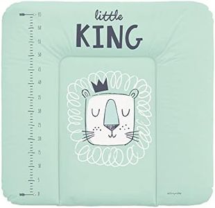 Schnucky Matelas à Langer - Matelas à Langer Doux pour Bébé - Tapis de Table à Langer - Résistant à l'Eau & Lavable, Adapté à la Table à Langer ou Autre Zone de Change [75 x 72 cm, roi]