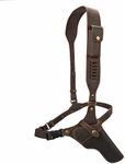 TOURBON Adjustable Leather Chest Rig Pistol Holster with Ammo Holder Shoulder Strap