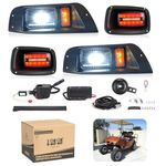 10L0L Golf Cart Light Kit for Ezgo TXT With Daytime Running High/Low Beam Light for 1995-2013 (12V-48V) TXT Golf Cart with Turn Signals Light Brake Light