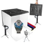 LS LIMO STUDIO LIMOSTUDIO 16" x 16" Table Top Photo Photography Studio LED Lighting, Light Tent Kit in a Box, Photo Background Shooting Tents, AGG349