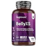 Belly XS - High-Strength Diet Supplements for Men & Women - 180 Capsules (3 Months Supply) - Green Tea, Zinc, Turmeric Root Extract & ACV Powder - Diet Essentials for Men & Women - Natural Formula