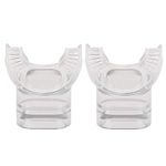 Decdeal 2 Pack Silicone Mouthpiece Replacement Snorkel Mouth Piece