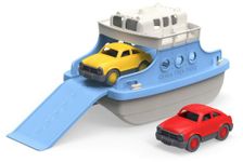 Green Toys Ferry Boat with Mini Cars Bathtub Toy, Blue/White