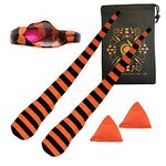 Cascade Juggling Poi Socks and Weights - Stretchy Trainer Practice Sock Poi Set - Ideal For All Levels (Orange and Black)