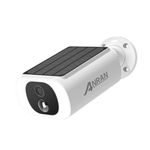 ANRAN 2K Solar Security Cameras Wireless Outdoor/Indoor, Integrated Solar Panel, Battery Camera, Color Night Vision, Spotlight Camera, 2-Way Talk, PIR Motion Detection, Alerts, Work with Alexa, C3