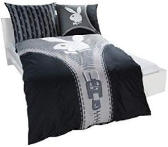 Playboy Bunny Zipper Bed Linen 135 x 200 cm 80 x 80 cm New Gift Wow - All-in-One Outlet 24