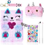 Cat Diary with Lock for Girls Gifts