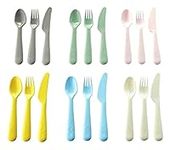 Ikea 901.929.62 Kalas Piece Bpa-Free Flatware Set of 18 (Packaging May Vary), Multicolored