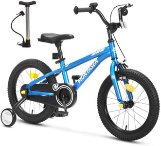 Montasen Kids Bike for 4-8 Years Old, 12 14 16 18 Inch BMX Bike Boys Girls Bicycles with Training Wheels Children Bicycle with Dual Hand & Coaster Brake, Adjustable Seat & Handlebars
