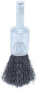 Benchmark Abrasives 1/2" Crimped Wire End Brush - Carbon Steel Wire