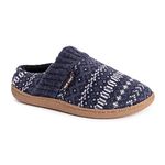 MUK LUKS Men's Marcel Slipper, Dark Blue, Medium UK