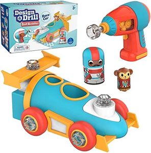 Learning Resources- Erwerben Coche de Carreras de Design & Drill con Figuras atornillables Bolt Buddies, Multicolor, Medium (EI-4186)