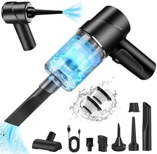 Handheld Vacuum Cordless 12000Pa Car Vacuum Cleaner 4 in 1 Mini Vacuum Cleaner Cordless Powerful Rechargeable Portable Small Handheld Vacuum Cleaner for Car,Home with 2 Filters Black