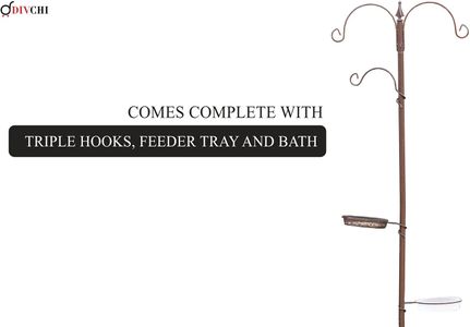 DIVCHI Bird Feeder Station – Outdoor Wild Bird Feeding Stand