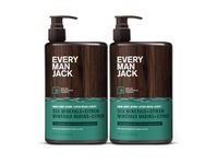 Every Man Jack Mens Sea Minerals + Citron Hand & Body Lotion for All Skin Types - Dermatologist Tested & Hypoallergenic - Nourish Skin with Lightweight Fast Absorbing Lotion - 400 mL (2 Pack)