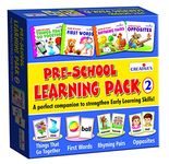 Creative's Pre-School Learning Pack - 2 | Early Learning Pack | Board Books & Activity Cards | Home/School Learning Pack | Reading | Matching Card Games | for Ages 3 & Up