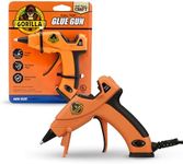 Gorilla Dual Temp Mini Hot Glue Gun, Precision Nozzle, Easy Squeeze Trigger, and Enhanced Safety Features, for DIY, Craft, Repairs, and More, Orange (Pack of 1)