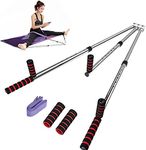 3 Bar Leg Stretcher Stainless Steel Split Stretch Machine Gymnastic Portable Flexibility Hip Stretching Equipment,Home Gym Exercise for Dance, Gymnastics, Cheerleading, Martial Arts