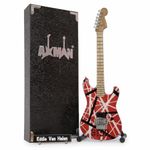 Eddie Van Halen - Miniature Guitar Replica - Music Gifts - Handmade Ornamental 1/4 Scale - Includes a Display Box, Name Tag and Miniature Guitar Stand