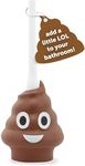 Maplefield Funny Poop-Shaped Decorative Toilet Plunger, Put The LOL in Bathroom Mishaps, Funny Plunger for Kids and Guests Bathrooms, Hilarious Gag Gift and Bathroom Unclogger Accessory