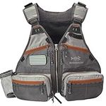 BASSDASH Fly Fishing Vest Adjustable Size with Detachable Water Bottle Holder for Men and Women FV07