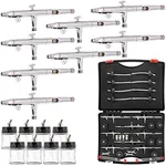Master S67 Studio Airbrush Set Professional Airbrush Set with 8 Master Model ...