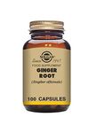 Solgar SFP Ginger Root Extract - Herbal Supplement - Vegan - 100 Vegetable Capsules, Brown