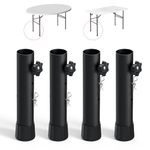 Aglehome Table Leg Extenders, Table Leg Risers for Straight Leg Folding Table Risers for Folding Table Adjustable Table Height Extender 2 Levels/Heights Table Leg Extensions (4 Pack, 7.8in)