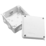 4X4 Inches Square IP65 Junction Box for CCTV Surveillance Security Cameras (Pack of 4)