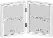 Impressions by Juliana Silver Double Photo Frame FS427 3.5''x5''