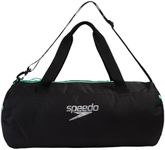 Speedo Unisex Adult Duffel Bag Duffel Bag, Black/Green Glow, One Size