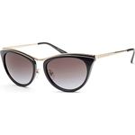 Michael Kors Womens 54 Mm Azur Cat Eye Metal Polarized Sunglasses Mk1065 Light Gold/Grey Gradient One Size