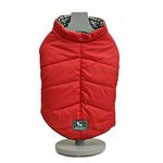 Heads Up For Tails Cozy Pupper Dog Jacket - Red - XL