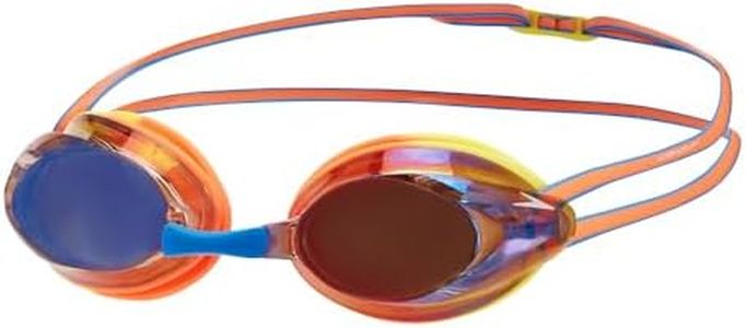 Speedo Kid's Opal Mirror Swimming Goggles, Orange/Lemon/Blue, One Size