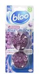 Bloo In Cistern Twin Blocks Violet with Long Lasting Anti-Limescale Cleaning, Foaming & Purple Water Technology