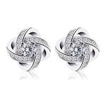 B.Catcher Earings for Woman Silver Earrings Studs Cubic Zirconia Gemini Sets