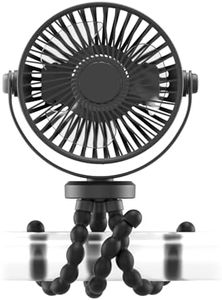 Mekbelt Clip on Fan for Exercise Bike/Treadmill, 360 Degree Rotatable Rechargeable Battery Operated Portable Fan for Treadmill Stationary Bike Exercise Machine（Light Grey）