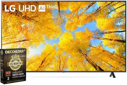 LG 70UQ7590PUB 70 Inch HDR 4K UHD Smart TV Bundle with Deco Gear 4K HDMI 2.0 Cable w/Copper Conductors x2 & CPS Exclusive 26 Month Protection (BEACH-CPS-261500)