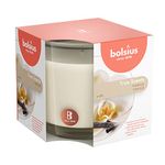 Bolsius Large Glass Scented Candle Vanilla, Wax, White - Mother's Day, Vanillia