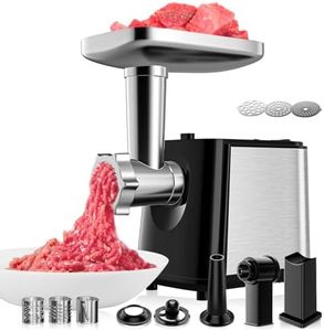 Helangel Electric Meat Grinder, 2000W Meat Mincer Machine, Professional Sausage Maker & Kubbe Kit with 3 Plates, 3 Clicer, Sausage Stuffer, Electric Grinder for Home Kitchen