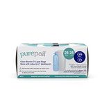 PurePail Classic Odor-Barrier 7-Layer Refill Bags — 25 Count — Holds up to 1,375 Newborn Diapers — Blocks Odors with No Added Fragrance — Less Waste, No Cutting & No Canisters — Fits PurePail Classic