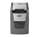GBC ShredMaster AUTO+ 100X Auto Feed Paper/Credit Card Cross Cut Shredder with 100 Sheet Capacity and 34L Bin for shredding Sensitive documents; 4 x 28 mm Confetti Cut Strips; 2 Years Warranty