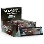 VOW Protein Bar, High Protein, Low Sugar, 100% Vegan Protein Snack Bar, 48g x 12 (12 x 48g Multipack, Cookies & Cream)