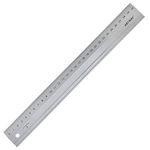 Artway Aluminium Rule with Cutting Edge - 30cm, Silver