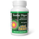 Natural Factors - Soothe Digest, 90 Capsules - Relieves gas and bloating