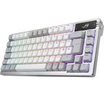 ASUS ROG Azoth 75 Wireless DIY Custom Gaming Keyboard, OLED display, Gasket-Mount, Three-Layer Dampening, Hot-Swappable Pre-lubed ROG NX Snow Switches, PBT Keycaps, RGB, Black [UK Layout]